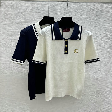 商品名称：グッチ GUCCI 2026年新作 ニットシャツ ポロトップ ウール セーター レディース