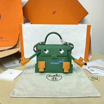 商品名称：エルメス HERMES 063-HKDO16SZPYGH 2026年新作 ケリードール ミニ トートバッグ ハンドバッグ ショルダーバッグ ヴォーエプソン