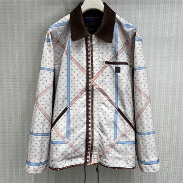 商品名称：ルイヴィトン LOUISVUITTON 2026年新作 トランクプリント ジャケット ジップアウターコート レディース 高品質 日常