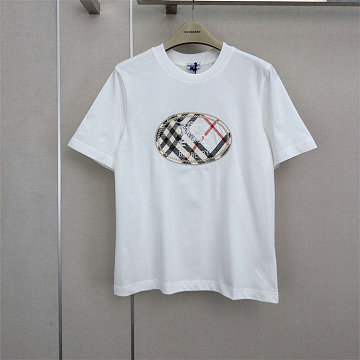 商品名称：バーバリー BURBERRY 2026年新作 コットンジャージー Tシャツ クルーネック 半袖 レディース 高品質 日常