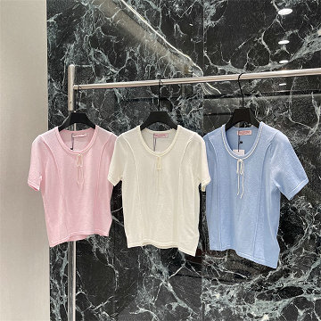 商品名称：ヴァレンティノ Valentino 2026年新作 コットンジャージー Tシャツ クルーネック 半袖 レディース 高品質 日常