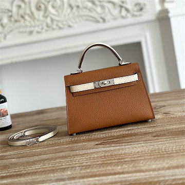 商品名称：エルメス HERMES 063-HKL19SZLYZB 2026年新作 ミニ トップハンドルバッグ トートバッグ 2way ショルダーバッグ レディース ヴォーエプソン