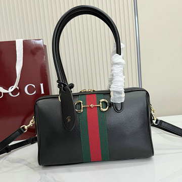 商品細詳を見る:グッチ GUCCI GH-GG866732PBK 2026年新作 ボルセット ミディアム ボストンバッグ トートバッグ レザー 高質感