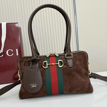 商品細詳を見る:グッチ GUCCI GH-GG866732RSK 2026年新作 ボルセット ミディアム ボストンバッグ トートバッグ レザー 高質感