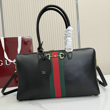 商品細詳を見る:グッチ GUCCI GH-GG866734PBK 2026年新作 ボルセット ラージ ボストンバッグ トートバッグ レザー 高質感