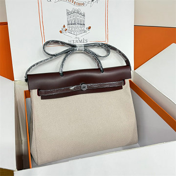 商品名称：エルメス HERMES 063-HER39BPYBJ 2026年新作 エールバッグジップ39 ラージ ショルダーバッグ トワルアッシュ ヴァッシュパンター