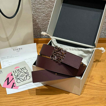 商品名称：ロエベ LOEWE GH-LEP26001R 2026年新作 レザーベルト 幅32mm レディース