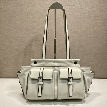 商品細詳を見る:プラダ PRADA 99-PD1BG645PBS 2026年 ルート ラージ レザー トートバッグ ハンドバッグ レディース