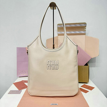商品名称：ミュウミュウ MIUMIU GH-MM5BG311PMB  2026年新作 Ivy アイビー トートバッグ レディース ハンドバッグ 高質感 レザー