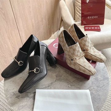 商品名称：グッチ GUCCI 26-GGJ26007 2026年 ホースビット付き ウィメンズ ローファーパンプス ハイヒールシューズ