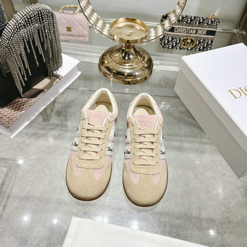 商品名称：クリスチャンディオール CHRISTIAN DIOR 26-CDJ26002Q  2026年 リボン スニーカー スポーツシューズ スエード