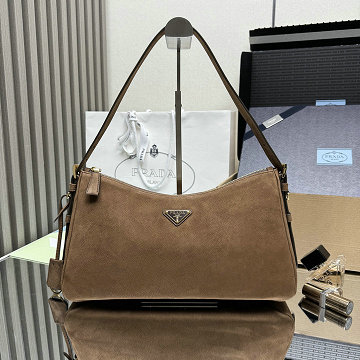 商品名称：プラダ PRADA GH-PD1BC231RSK  2026年新作 ラージ ショルダーバッグ スエード レディース 高質感