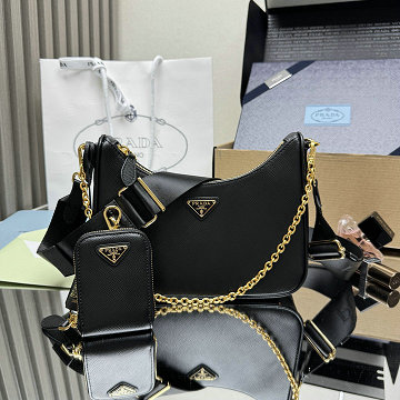 商品名称：プラダ PRADA GH-PD1BH204BK 2026年新作 ミニバッグ ホーボーバッグ ショルダーバッグ 高質感