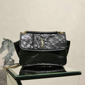 商品細詳を見る:イヴサンローラン Saint laurent YSL GH-YSL812943LBK 2026年新作 NIKI TRIPOUCH レザー ショルダーバッグ レディース