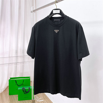 商品細詳を見る:プラダ PRADA 2026年 コットンジャージー Tシャツ 半袖 クルーネック カジュアル メンズ