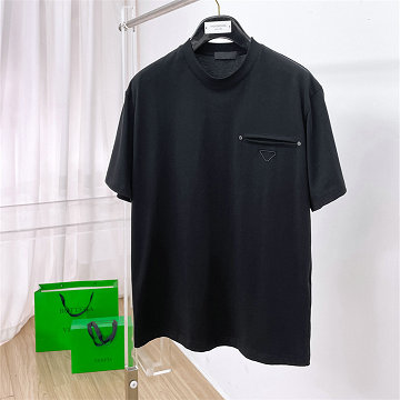 商品細詳を見る:プラダ PRADA 2026年 コットンジャージー Tシャツ 半袖 クルーネック カジュアル メンズ