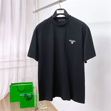 商品細詳を見る:プラダ PRADA 2026年 コットンジャージー Tシャツ 半袖 クルーネック カジュアル メンズ