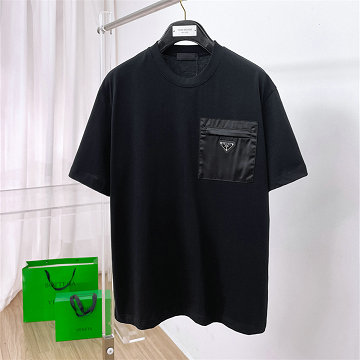 商品細詳を見る:プラダ PRADA 2026年 コットンジャージー Tシャツ 半袖 クルーネック カジュアル メンズ