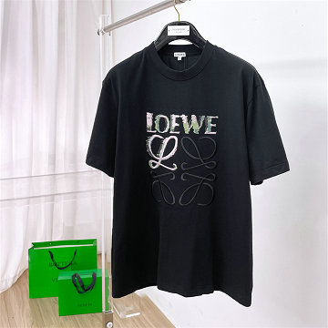 ロエベ LOEWE 2026年 コットンジャージー Tシャツ 半袖 クルーネック カジュアル メンズ