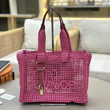 商品細詳を見る:クロエ CHLOE 99-CLE1666MH  2026年 Summer Bananaイーストウエスト トートバッグ ハンドバッグ ラフィア