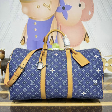 商品名称：ルイヴィトン LOUISVUITTON 057-M27781 2026年 キーポル バンドリエール 50 ハンドバッグ 旅行かばん モノグラム デニム フラワー