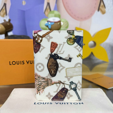 商品細詳を見る:ルイヴィトン LOUISVUITTON 2026年 パスポートカバー クーヴェルテュール パスポール モノグラム デュンヌ キャンバス