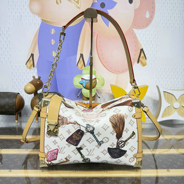 商品名称：ルイヴィトン LOUISVUITTON 2026年 サイドトランク GM ショルダーバッグ レディース コットン キャンバス