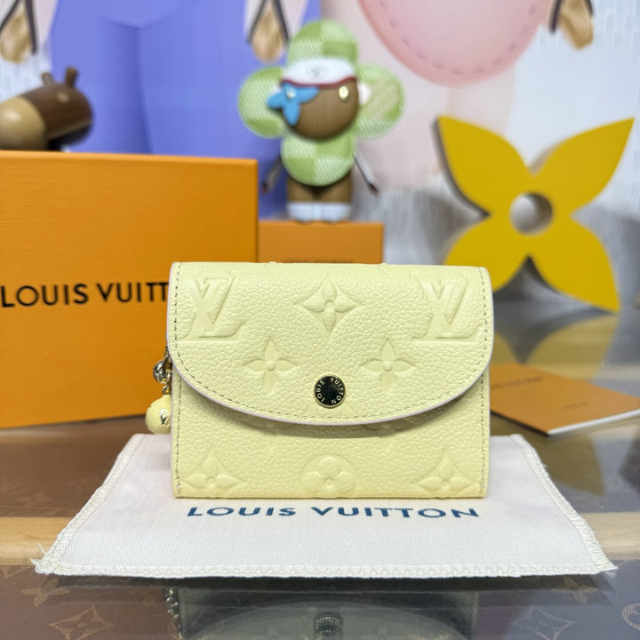 商品細詳を見る:ルイヴィトン LOUISVUITTON 057-M28986 2026年 ポルトモネ ロザリ フラップウォレット 小銭入れ モノグラム アンプラント レザー