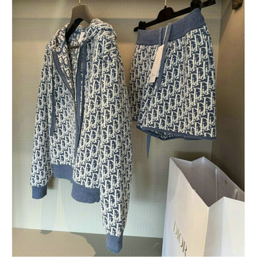 商品名称：クリスチャンディオール CHRISTIAN DIOR 2026年 モノグラム 上下セット フーディー ニット ジャケット ミニスカートジャカード おしゃれ