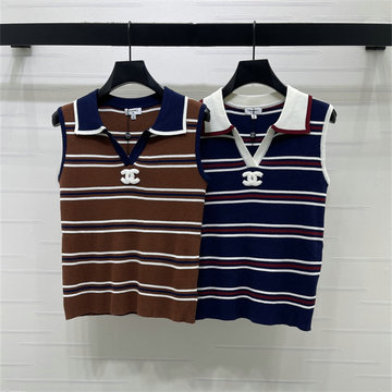 商品名称：シャネル CHANEL 2026年 ノートスリーブ ニットベスト タンクトップ セーター クルーネック おしゃれ レディース