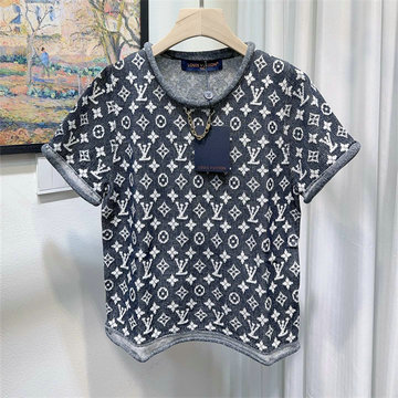 商品名称：ルイヴィトン LOUISVUITTON 2026年 ショートスリーブ モノグラム Tシャツ コットンジャージ スウェット クルーネック