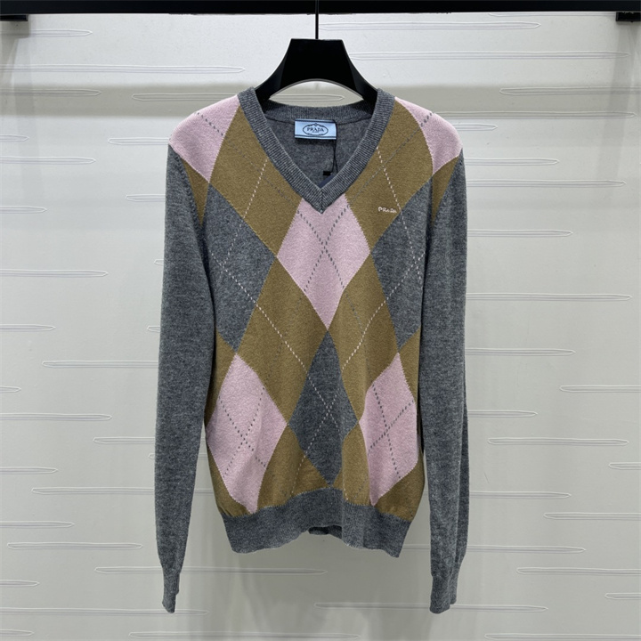 商品名称：プラダ PRADA 2026年 ロングスリーブ セーター クルーネック ウールニット カジュアル