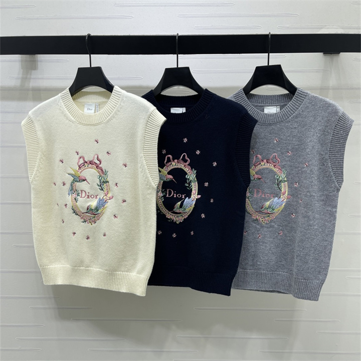 クリスチャンディオール CHRISTIAN DIOR 2026年 ニットベスト タンクトップ トップス カジュアル レディース