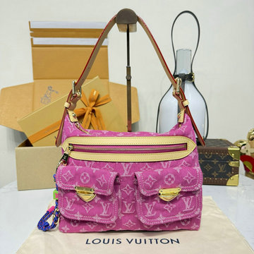 商品名称：ルイヴィトン LOUISVUITTON 2026年 M28266 バギー ショルダーバッグ ホーボーバッグ モノグラムデニム キャンパス