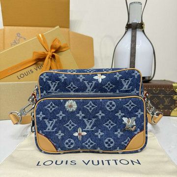 ルイヴィトン LOUISVUITTON 2026年 M27553 ナイル メッセンジャーバッグ ショルダーバッグ メンズ モノグラム デニム フラワー