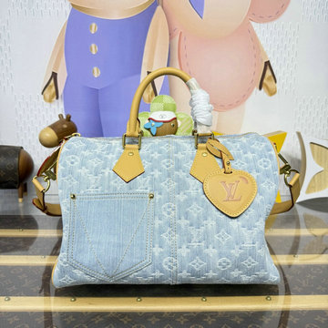 ルイヴィトン LOUISVUITTON 2026年 M2A209 スピーディ バンドリエール 30 トートバッグ ショルダーバッグ デニム キャンパス