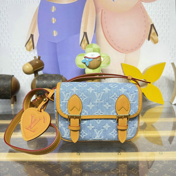 ルイヴィトン LOUISVUITTON 2026年 M2A647 サッチェル ウェアラブル ウォレット メッセンジャー ショルダーバッグ デニム キャンパス