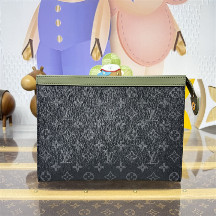 商品名称：ルイヴィトン LOUISVUITTON 2026年 M28841 ポシェット ヴォワヤージュ 手持ちかばん クラッチバッグ モノグラム エクリプス キャンバス