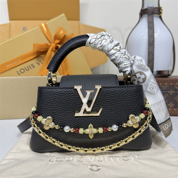商品名称：ルイヴィトン LOUISVUITTON 2026年 M29443 カプシーヌ EW MINI ハンドバッグ ショルダーバッグ レディース トリヨンレザー