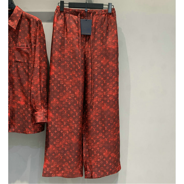 商品名称：ルイヴィトン LOUISVUITTON 2026年 モノグラム シルクパンツ ストレート ズボン カジュアル