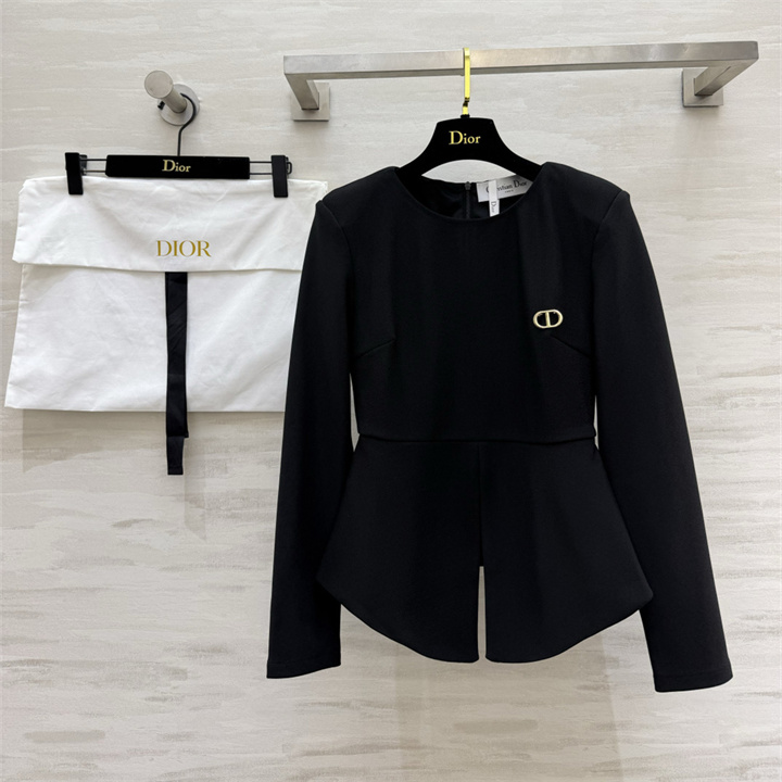 商品名称：クリスチャンディオール CHRISTIAN DIOR 2026年 カジュアル ジャケット ロングスリーブ トップスコート クルーネック レディース