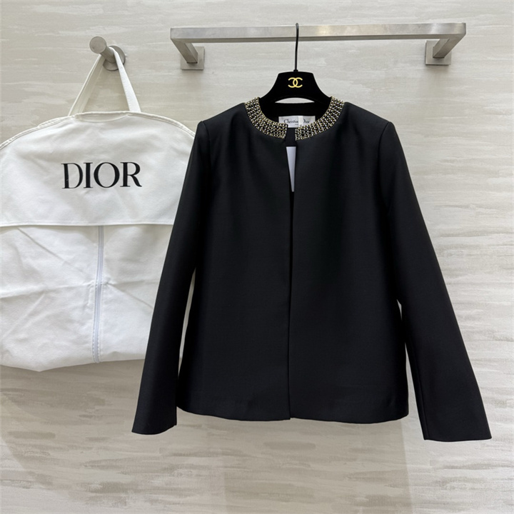 クリスチャンディオール CHRISTIAN DIOR 2026年 ショート丈 ジャケット ロングスリーブ トップスコート