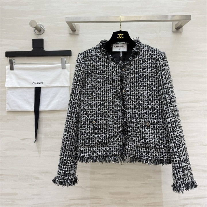 商品名称：シャネル CHANEL 2026年 ショート丈 ジャケット ロングスリーブ トップスコート ツイード