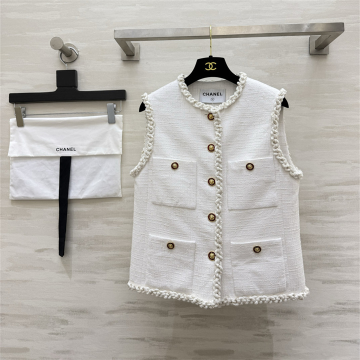 商品名称：シャネル CHANEL 2026年 ショート丈 ジャケット ノースリーブ トップスコート カジュアル