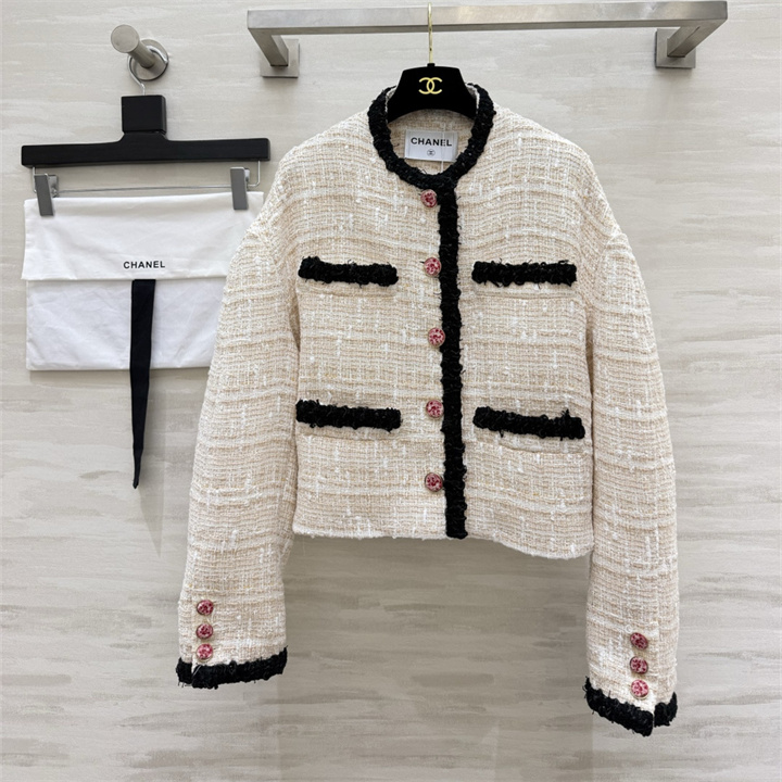 シャネル CHANEL 2026年 ショート丈 ジャケット ロングスリーブ トップスコート カジュアル