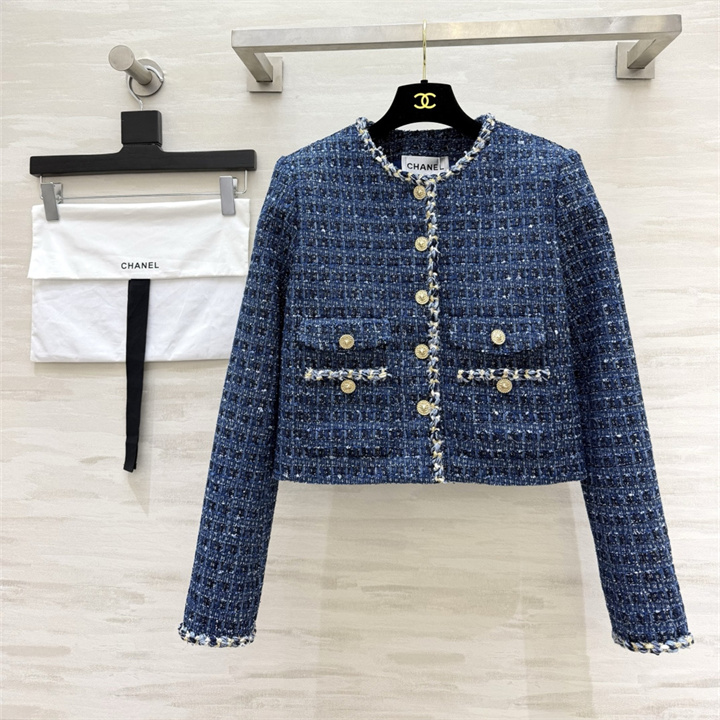 シャネル CHANEL 2026年 ショート丈 ジャケット ロングスリーブ トップスコート カジュアル