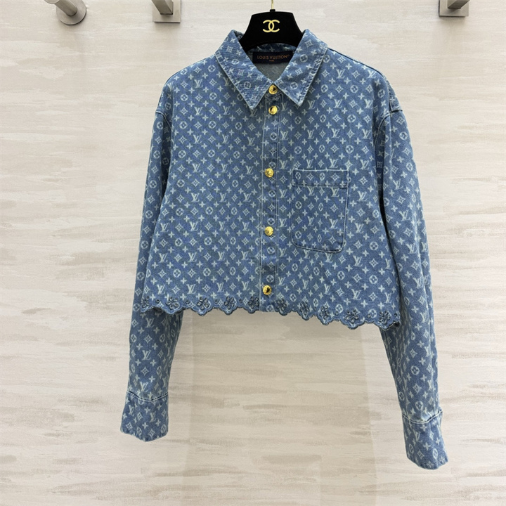 商品細詳を見る:ルイヴィトン LOUISVUITTON 2026年 モノグラム デニムシャツ アウターコート ロングスリーブ ジャケット