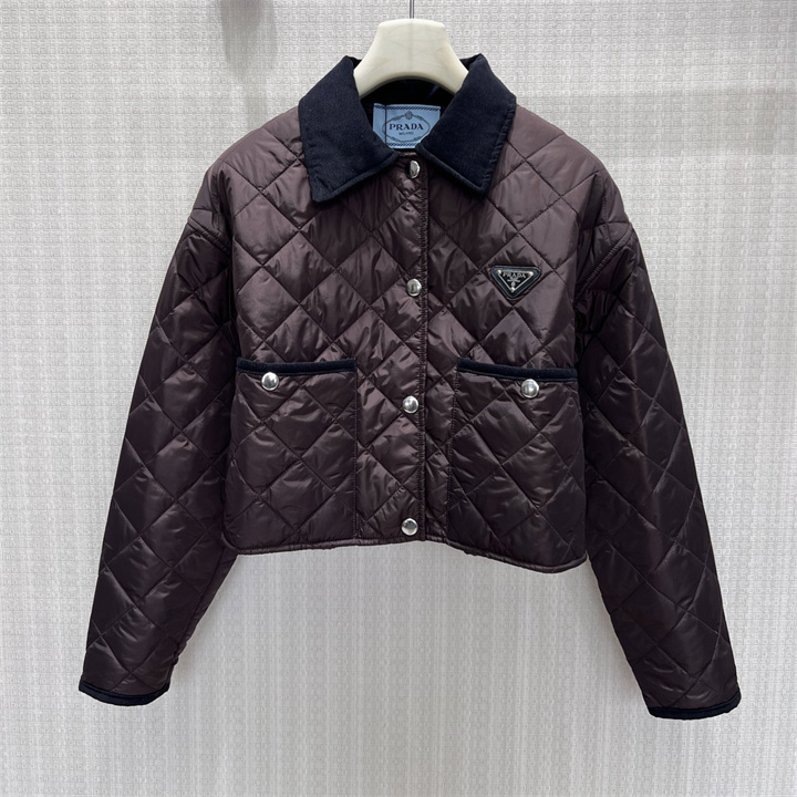 商品名称：プラダ PRADA 2026年 ショート丈 ジャケット ロングスリーブ アウターコート
