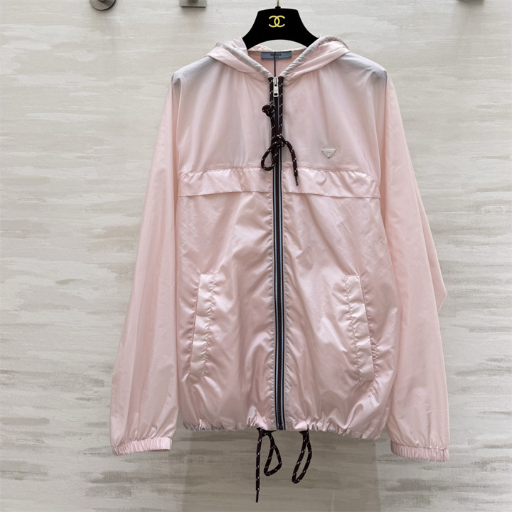 商品名称：プラダ PRADA 2026年 フード付き ジップジャケット ロングスリーブ アウターコート