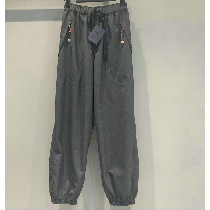 商品名称：プラダ PRADA 2026年 ドローストリングパンツ カジュアルパンツ ストレート ズボン レディース